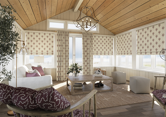 Emily Bond Yew Tree, Mulberry - Made to Measure Curtains - Image 7